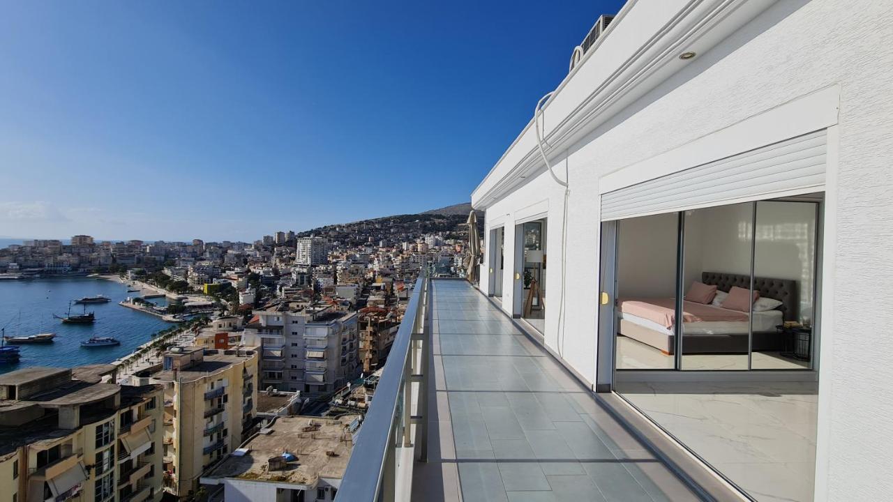 Rocknest Sea View Penthouse Apartment Sarande Exterior photo