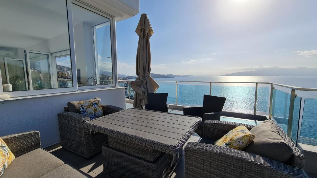 Rocknest Sea View Penthouse Apartment Sarande Exterior photo