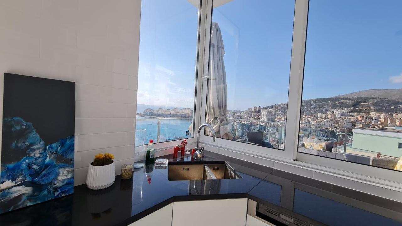 Rocknest Sea View Penthouse Apartment Sarande Exterior photo