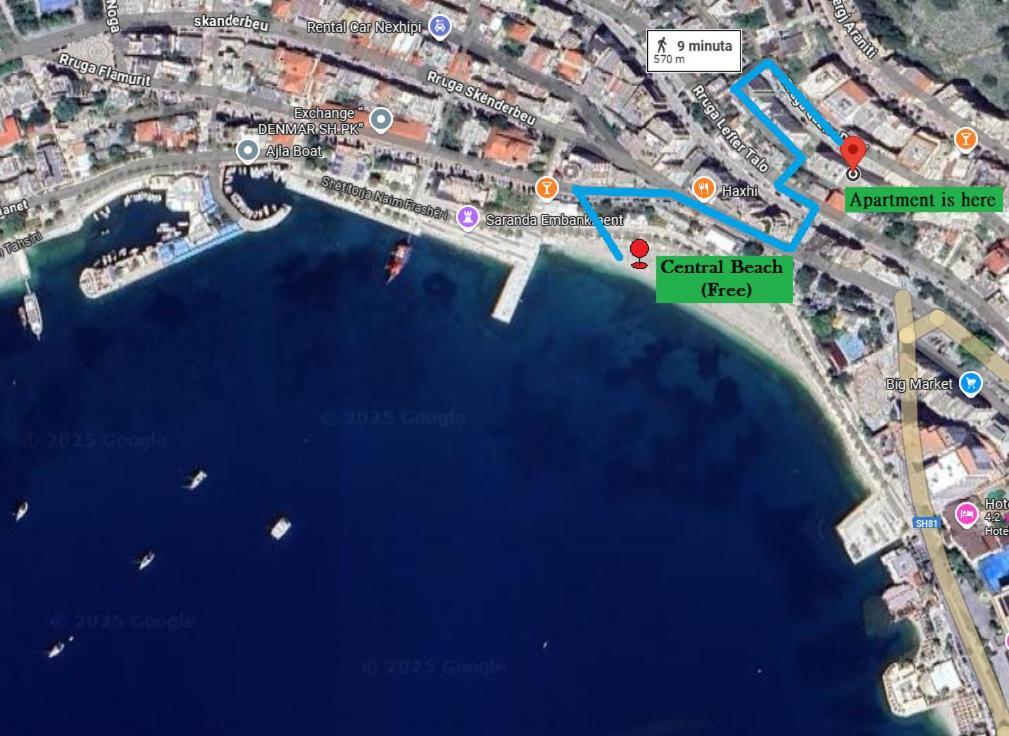 Rocknest Sea View Penthouse Apartment Sarande Exterior photo
